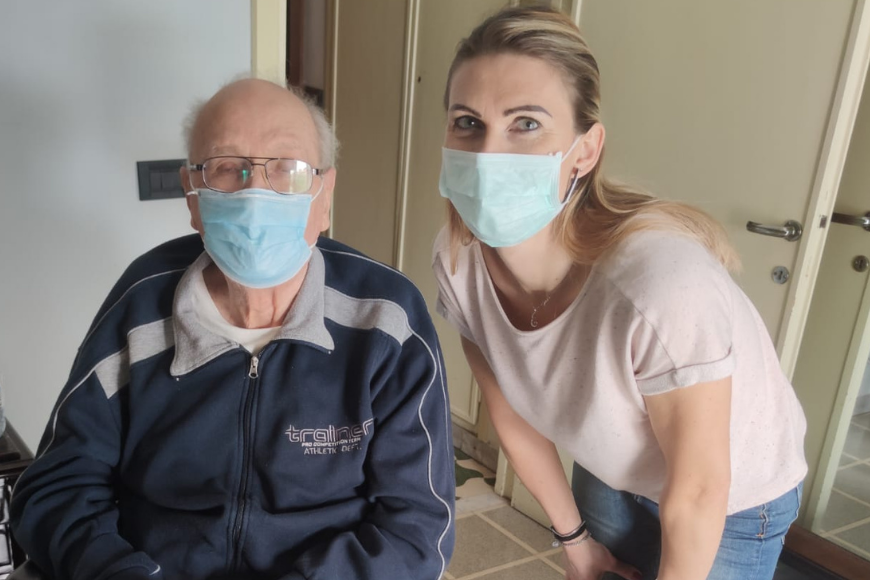Giuliano e Dorota, una storia di assistenza domiciliare