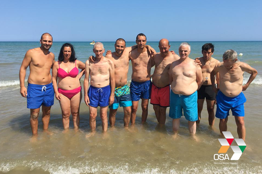 Al mare per socializzare e aumentare l’autonomia personale