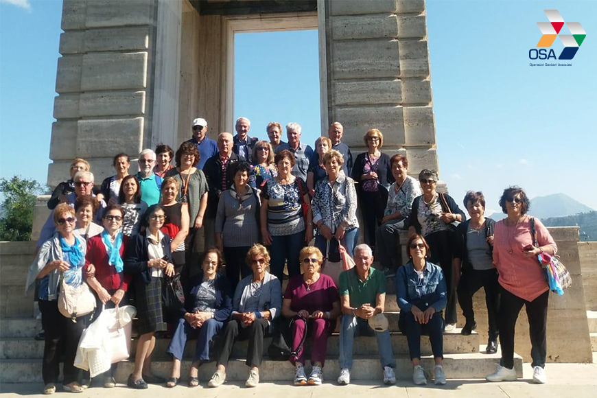 Centro Sociale Anziani di Frosinone in gita a Montecassino e Gaeta