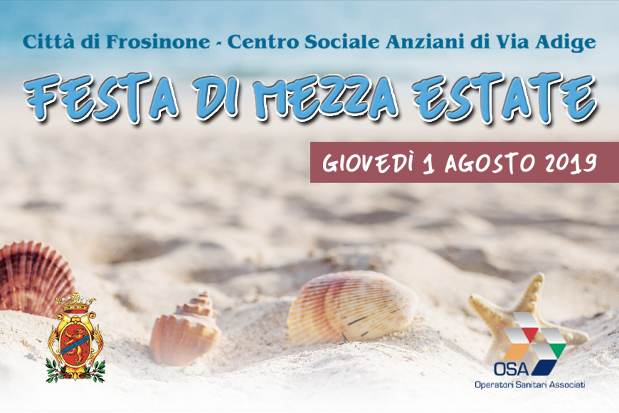 Festa di Mezza Estate per i Centri anziani di Frosinone