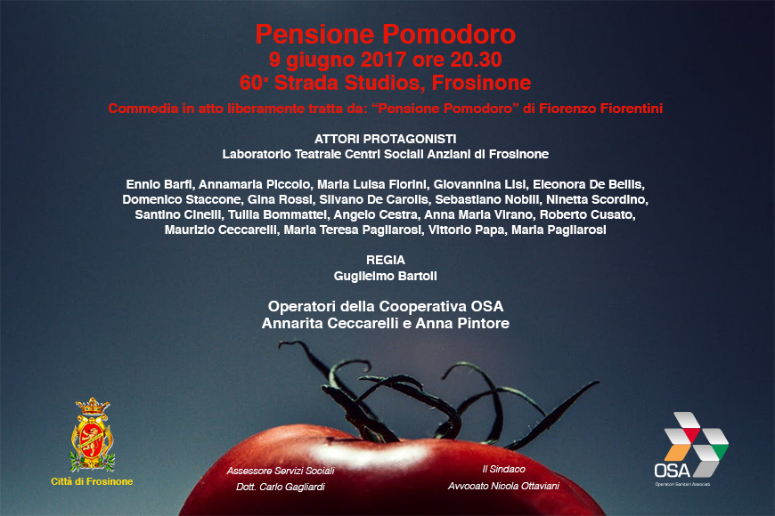 I sei centri anziani OSA di Frosinone in scena con ‘Pensione Pomodoro’