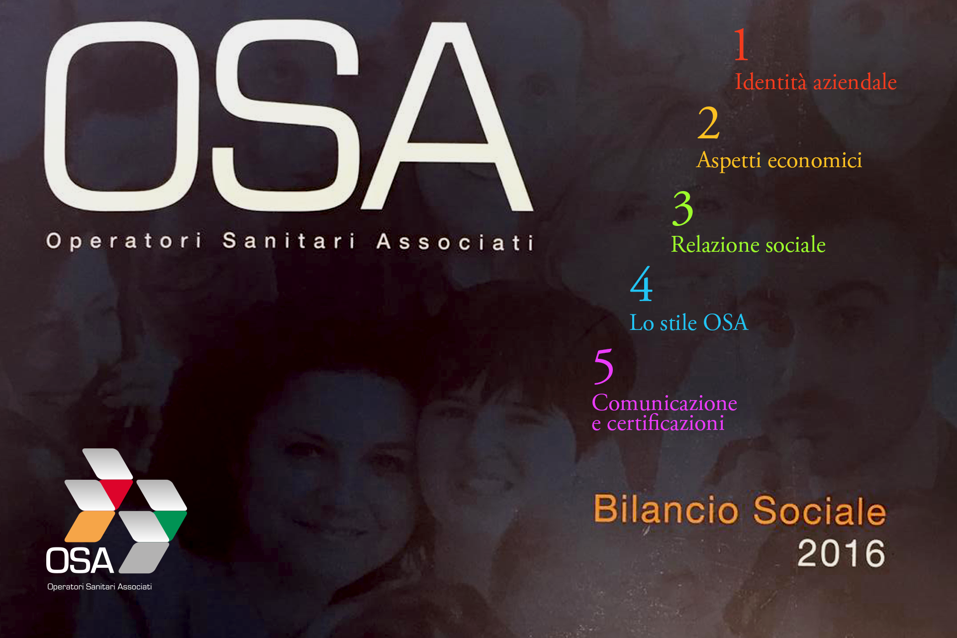 Il ritratto di OSA: giovane, multietnico, donna, vicino agli assistiti