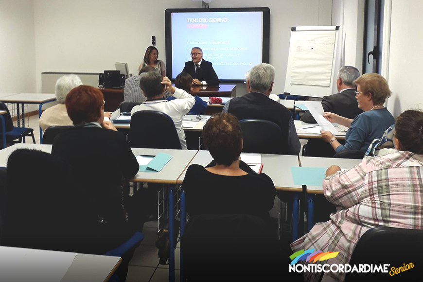 Nuovo incontro formativo per i volontari di Nontiscordardimé Senior
