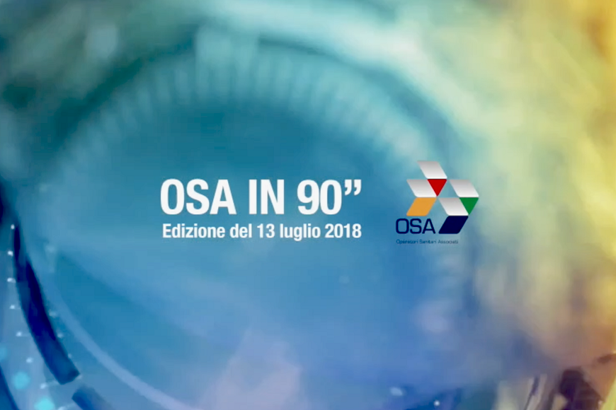 OSA in 90”, online l’edizione del 13 luglio
