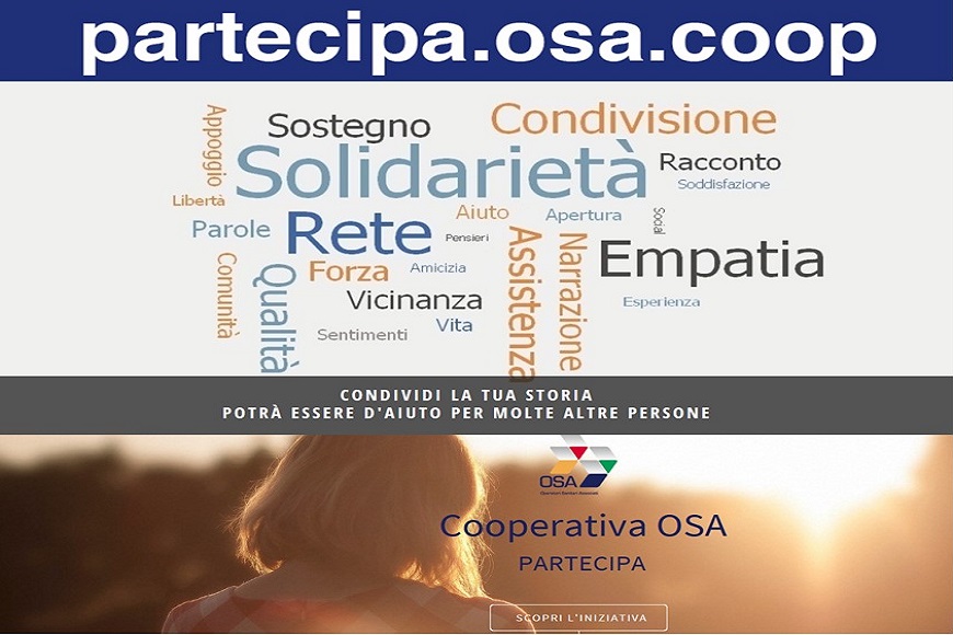 OSA dà voce ad assistiti e famiglie con il portale partecipa.osa.coop