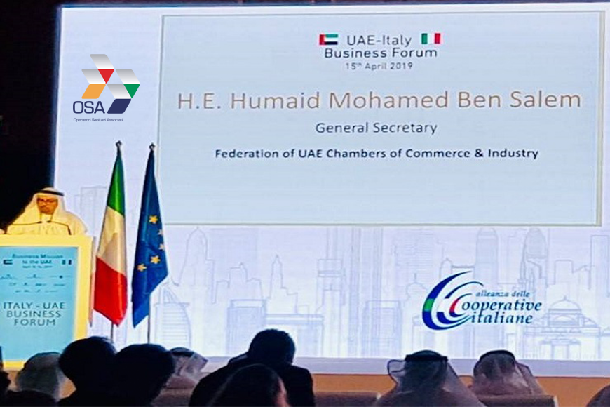 OSA a Dubai per la missione Italia-Emirati Arabi Uniti