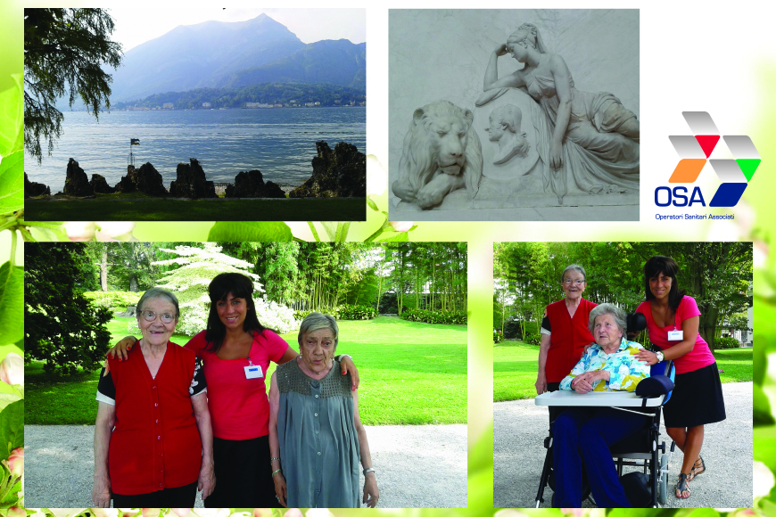 Passeggiata a Villa Melzi per gli ospiti della RSA Bellagio