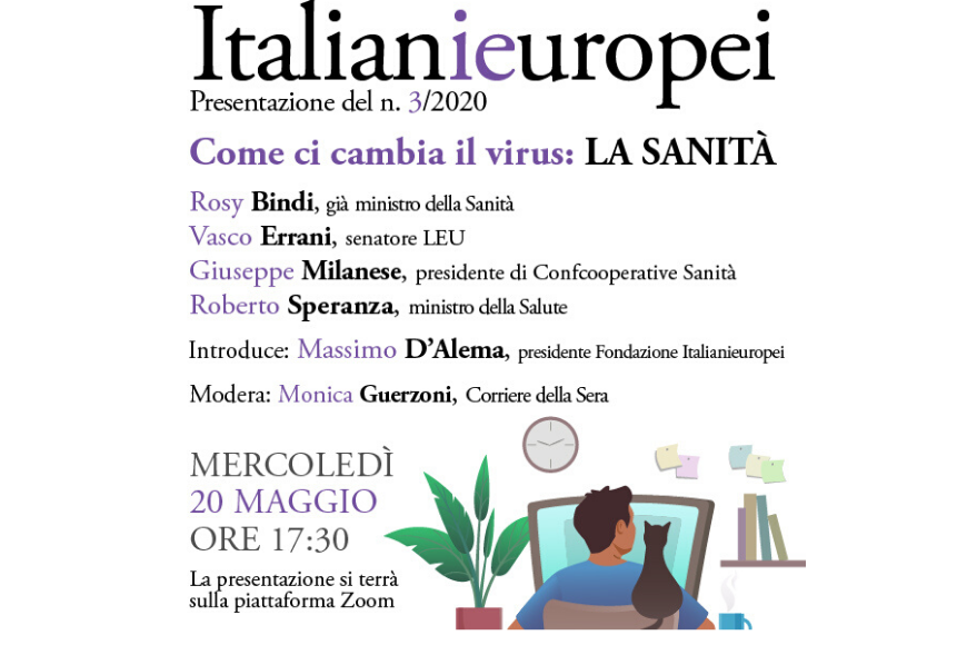 Ripensare la sanità , Milanese al webinar con il ministro Speranza