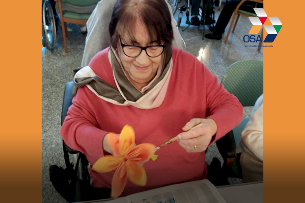 RSA Bellagio, un fiore speciale per la Festa della Donna