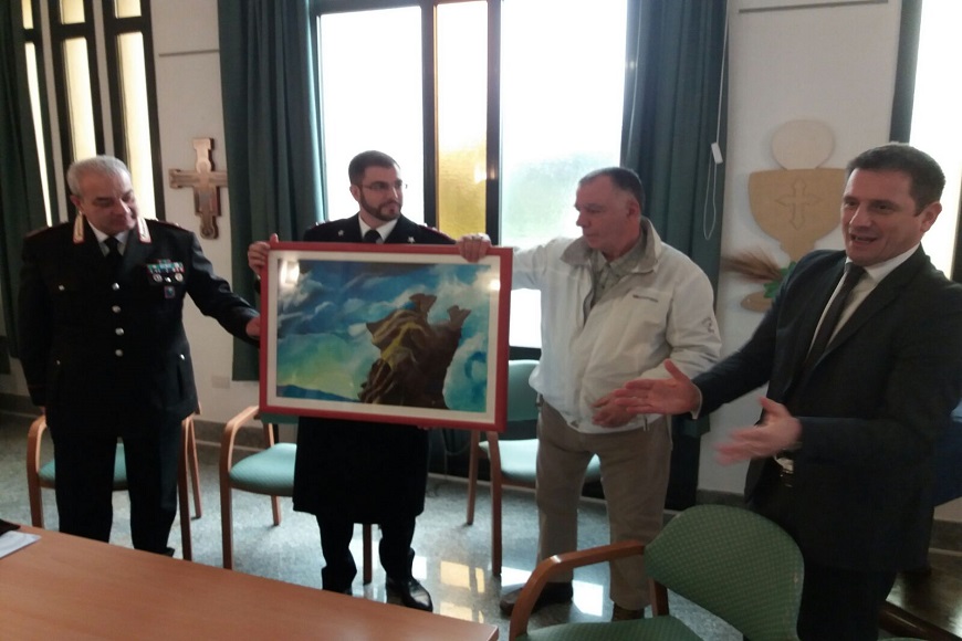 RSA Bellagio, un quadro per i 200 anni dell’Arma dei Carabinieri