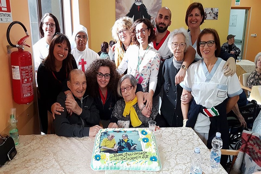 RSSA Mesagne, Angelo e Dina 57 anni d’amore insieme