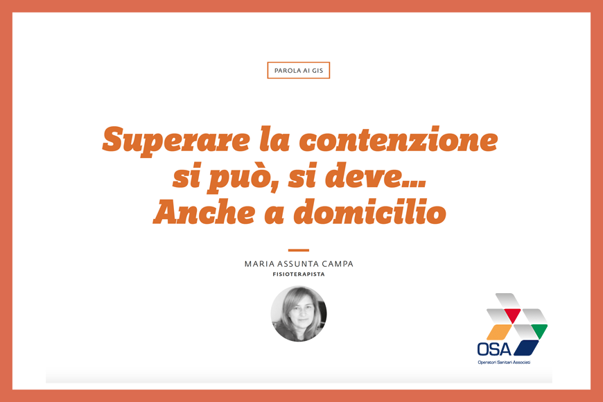 Superare la contenzione nell’ADI, le buone pratiche di OSA