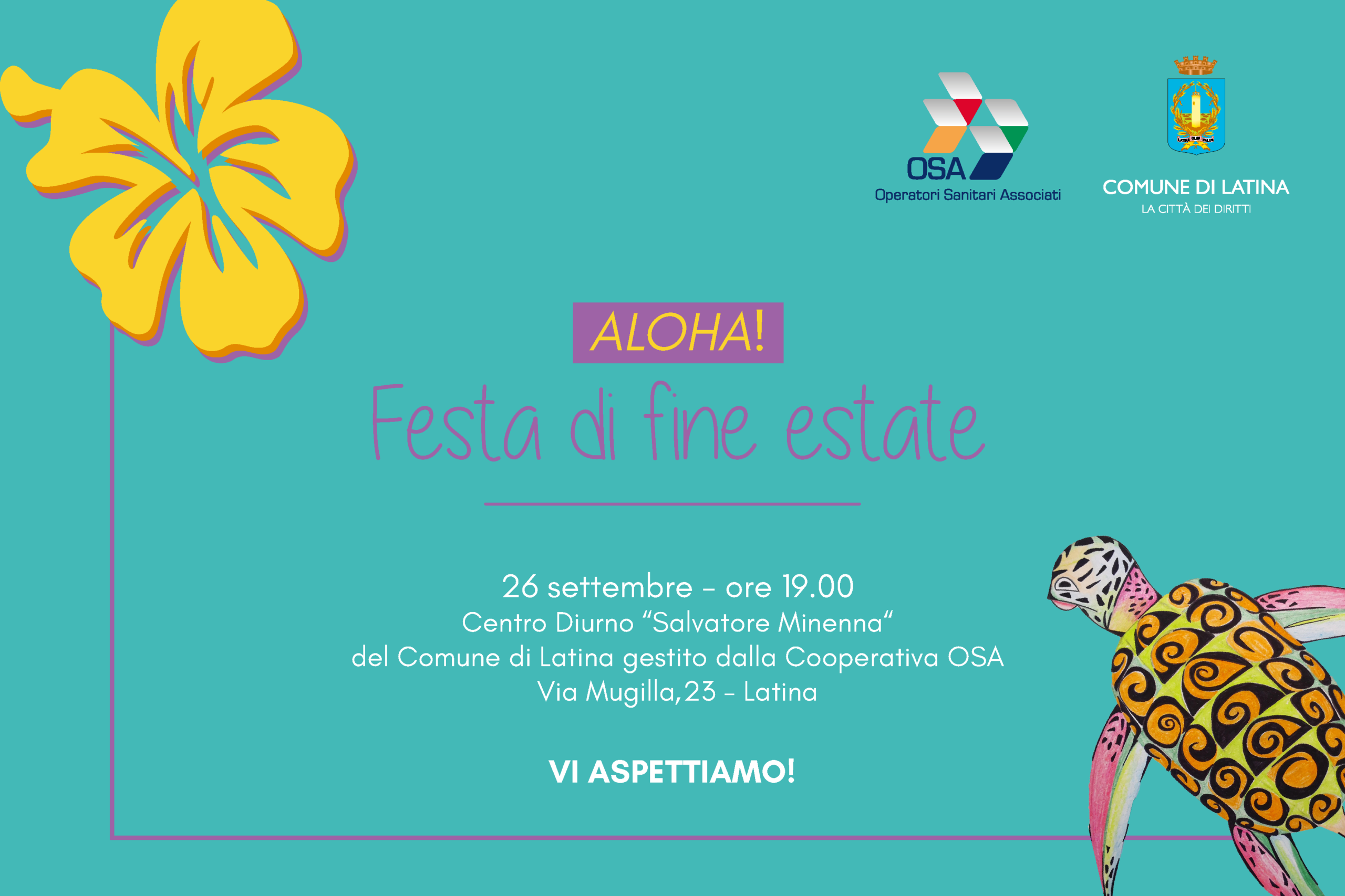 Una festa hawaiana per salutare l’estate al centro diurno Minenna