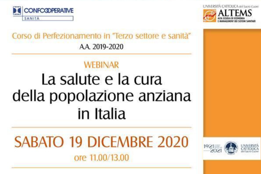 Salute e cura degli anziani, webinar con il presidente Milanese
